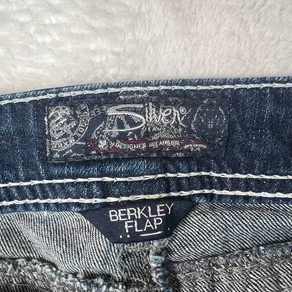 Silver Berkley Flap Low-Rise Straight Leg Jeans W29/L30 - Picture 5 of 10
